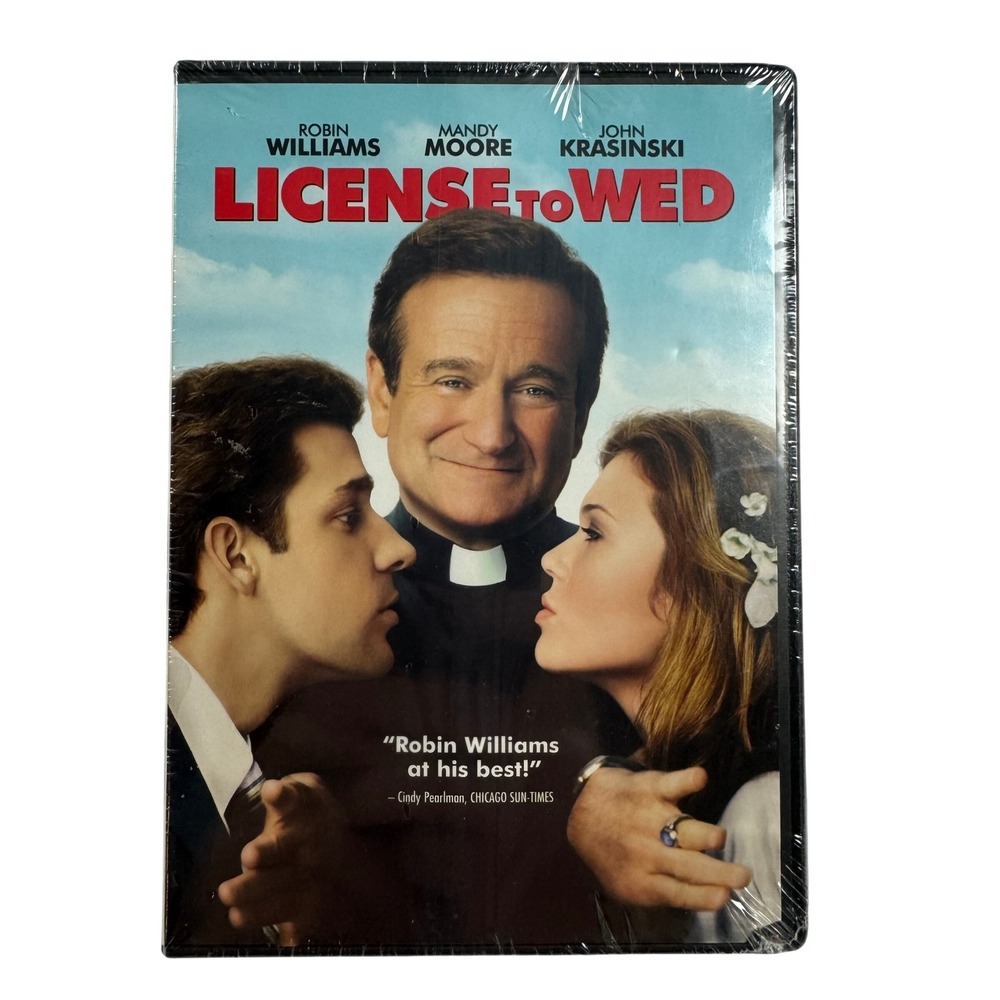 License to Wed DVD Robin Williams Mandy Moore John Krasinski New Sealed PG-13